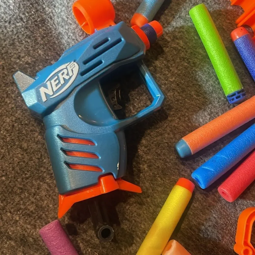 Nerf and X-Shot Blaster Toy Set - Blue, Orange, Purple